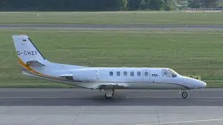 Tyrol Air Ambulance Cessna 550B Citation Bravo takeoff at Graz Airport | D-CHZF