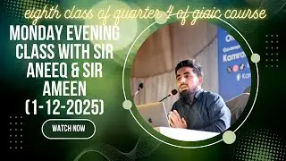 This Monday evening on Hackathon preparation with Sir Aneeq
