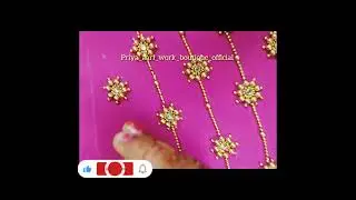 ஆரி பிளவுஸ் ஹேண்ட் வொர்க் டிசைன் ..Aari blouse hand work design 🧵🪡