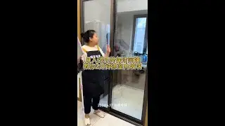 How to quickly clean the indoor glass sliding door