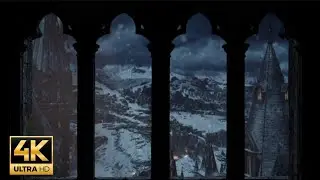 4k harry potter🦉 window castle X Golden brown