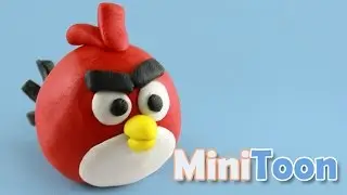 Angry birds : Red, Bomb clay tutorial
