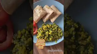 Palak Moong Dal Sabzi  recipe | Sukhi Palak Moong Dal #gujarati #healthy #shorts @vegshortrecipes