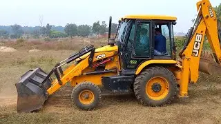 New Jcb 3dx Machine Making Pond And Loading Mud On Mahindra Tractor | Jcp Tractor Cartoon Videos