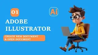 BARASHADA ADOBE ILLUSTRATOR 2026 |CASHIRKA 1AAD | CREATE NEW DOCUMENT & OPEN DOCUMENT