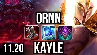 ORNN vs KAYLE (TOP) | 8/1/14, 600+ games, Dominating | EUW Master | v11.20