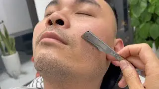 ASMR 🐲 FOR A GOOD SLEEP | SHAVING BEARDS AND DEAD SKIN FOR MAN | SHAVING ASMR EP545