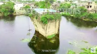 Drone view of Dolasa Stone Quarry | Situated at centre of the lake! | Pixel Productions |