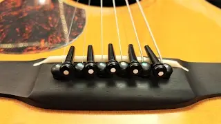 Ebony vs. Plastic Bridge Pins