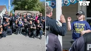 Boy With Autism Sworn In As Police Officer For Day