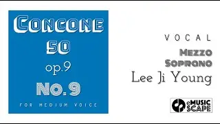 Concone 50, Op.9 No.9 (Medium Voice with Vocal)