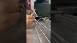 Chcek how we bend this profile #pressbrake #sheetmetalwork