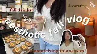 THE ULTIMATE FALL VLOG 🍂 | baking cookies, decorating my room, shopping & more!