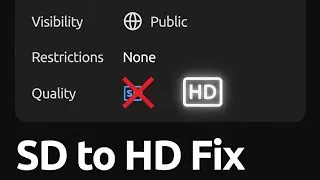 YouTube Shorts Not Uploading in HD | SD to HD Fix (2026)