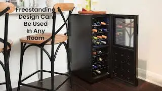 Koolatron 24 Bottle Dual Zone Wine Cooler for Temperature Controlled Wine Storage