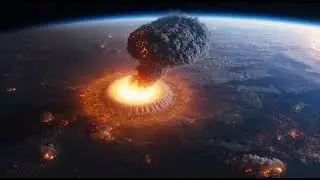 Animation of a meteor hitting the earth, SUPER COOL!! #space #spacex #spacefacts