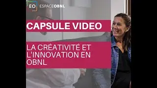 Capsule technique #18 – La créativité et l’Innovation en OBNL – avec Marie Amiot de La Factry