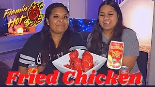Hot Cheetos Fried Chicken Mukbang & Storytime | L&M Sisters