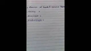 GOODS AND SERVICE TAX, CONCEPT,MERITS AND DEMERITS