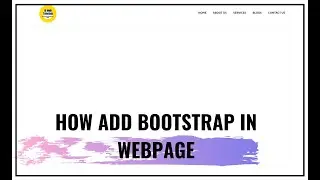how add bootstrap in html file