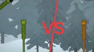 Melon vs pumpkin in MELON PLAYGROUND 