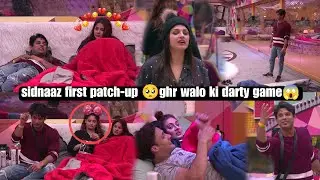sidnaaz first patch-up 🥺 ghar ki darty game kyu sab alg kr rhe the itn kuch ek unseen mai😱