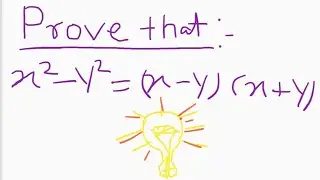 Square formula math trick || x&sup2;-y&sup2; = (x-y) (x+y) || prove that for 6th to 8th std students don't lrn