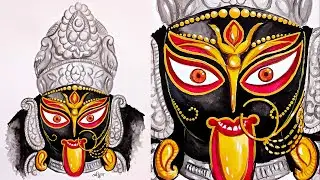 NAIHATI BORO MAA KALI DRAWING || ART BY - ANKITA DATTA | ART ASYLUM