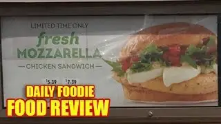 Fresh Mozzarella Chicken Sandwich Review - Wendy's Limited Time New Menu Item Unwrapping #foodreview
