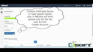 cPanel Create  New FTP Account
