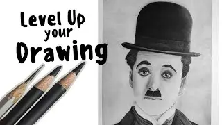 Easy HYPERREALISTIC Charlie Chaplin Drawing Tutorial For Beginners