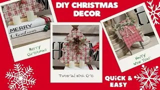 3 Budget Friendly Easy Christmas Decor DIY's / Dollar Tree DIY's #diy #crafting #dollartree
