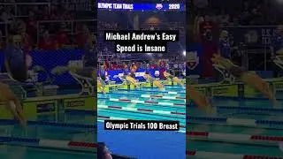 Michael Andrew Smoothest 27.05 50m Breast Ever? (11.22 to 25m in 4 Strokes) Olympic Trials