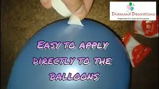 Balloon glue dot tape. How to use.