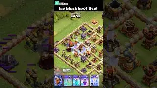 Pro Shifted on Blimp with Ice block (Clash of Clans) | #shorts #clashofclans