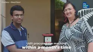 This 17-YO Is Recycling Beer Bottles Into High-quality Sand for Construction Use