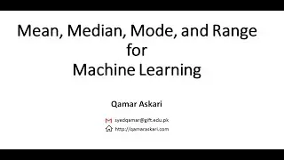 Mean, Median, Mode, and Range for Machine Learning