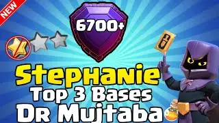 Top 3 Best Stephanie ❤️ Dr Mujtaba Trophy Pushing Base + Links | Th13 Trophy Basee | Clash Of Clans