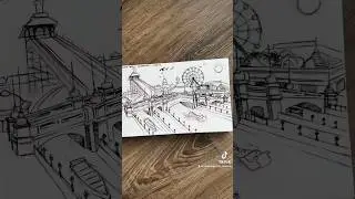 Wonderland Ink Concept &mdash; #disneyimagineering #themepark #drawing