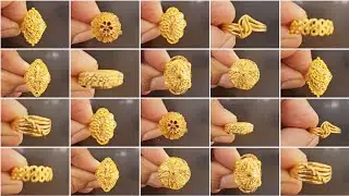Trending Hallmark Gold Ring Designs With Weight And Price #Latest gold ring collection for women