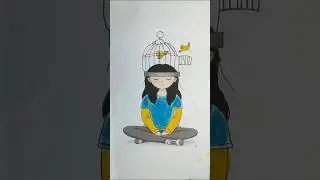 Freeing My Mind 🕊️ | Deep Emotional Drawing #emotional #art #drawing