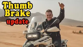 Rear Brake modification to Thumb Brake on a motorcycle - update