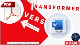 Comment Transformer Document Word au format PDF