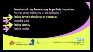 Talking therapies in Leeds - getting help just got easier.wmv