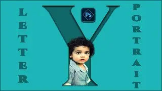 Letter Y Portrait Design || Photoshop Tutorial