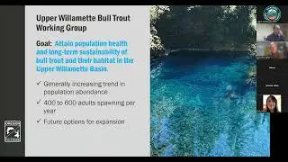 Presentation: Efforts at reestablishing bull trout populations in the upper Willamette Basin