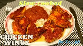 Slow cooked Chicken wings in tomato sauce recipe