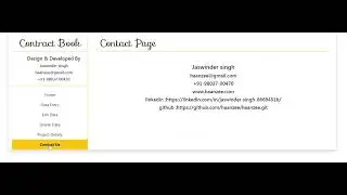 Php Laravel-9 Contact Book Project