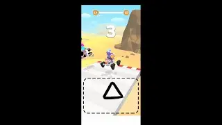 Scribble Rider Gameplay - race from 14 to 30 (three types of wheels)