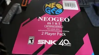 NEOGEO Mini Arcade Box Opening